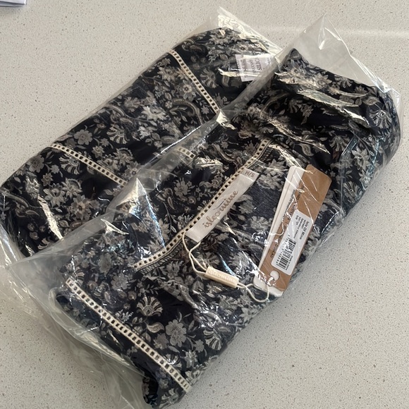 Blue Floral Longline Kimono Duster Jacket NWT - Picture 10 of 11